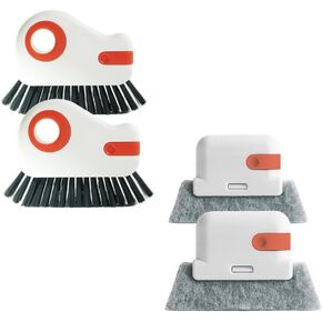 Orange Window Track Cleaning Brush with Hidden Scraper (Style B Mix) in Kuwait