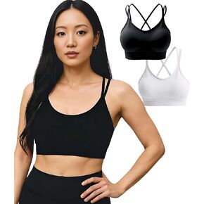 مخيط في حمالة صدر رياضية مبطن ، صدرية رياضية سترابي للنساء المثيرة crisscross لليوغا الجري الرياضي الرياضي لياقة البدنية in Kuwait