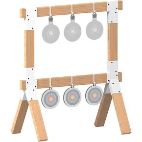 دعامات حامل الهدف 2x4 | حامل هدف الرماية المعدني شديد التحمل مع 12 خطافًا للمحاكاة والتمرين، رف موصلات Y&T من الفولاذ AR500 لدعامات التصوير، عبوة واحدة in Kuwait