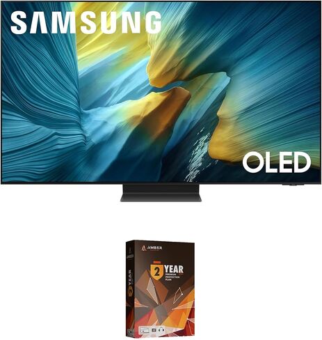 تلفزيون سامسونج الذكي QN55S95DAFXZA مقاس 55 بوصة OLED 4K مع تقنية Dolby Atmos وخطة حماية العنبر لمدة عامين (2024) in Kuwait