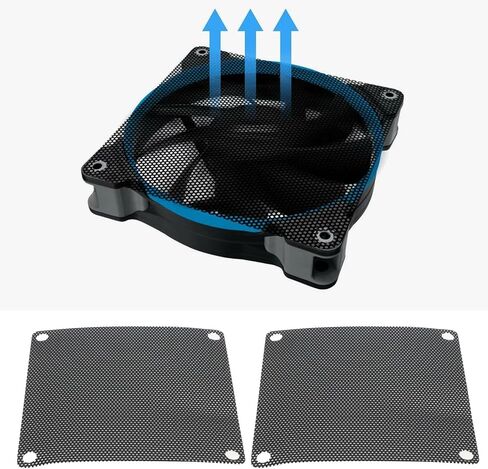 شبكة مرشح مروحة الكمبيوتر 20 قطعة من eMagTech PVC 80x80 مم متوافقة مع نظام مروحة أجهزة الكمبيوتر أو الأجهزة الكهربائية الأخرى in Saudi Arabia