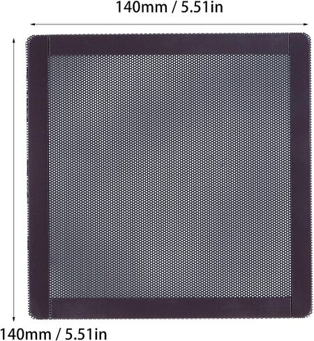 Dpofirs Mesh Frame with Dust Filter for Magnetic Fan, 140 mm, Black, for PC Computer Case, High Fan Speed for Good Heat Dissipation, Pack of 10 in Saudi Arabia