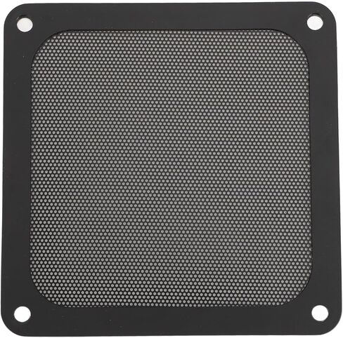 Keenso 120mm PVC Computer Cooler Fan Dust Filter, Ultra Fine Holes, Magnetic Frame, 4pcs PC Fan Dust Filter Mesh Grille, Easy to Install and Replace for PC Case Power Supply (Black) in Saudi Arabia