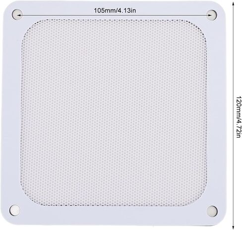 Aramox PC Fan Dust Filter Magnetic Installation 120mm PVC Cooler Fan Dust Filter Mesh Grills, for Chicken Coop Vent, Easy Maintenance, for Vents [4PCS] (White) in Saudi Arabia