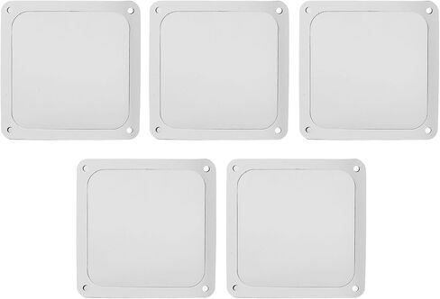 ciciglow PC Case Dust Mesh Filter, 5Pcs 120x120mm Computer Fan Dust Filter Mesh Magnetic Frame Proof Cover Grills (Black) in Saudi Arabia