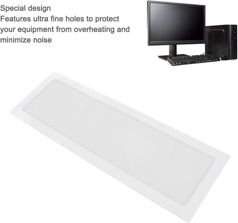 BAFOVY PC Fan Dust Filter Computer Grills Dust Mesh Magnetic PVC Filter Grills for Computer Cooler Fan PSU 120x360mm 4.72x14.17in (White) in Saudi Arabia