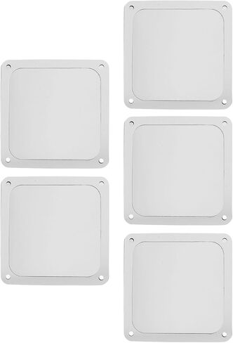 ciciglow PC Case Dust Mesh Filter, 5Pcs 120x120mm Computer Fan Dust Filter Mesh Magnetic Frame Proof Cover Grills (Black) in Saudi Arabia