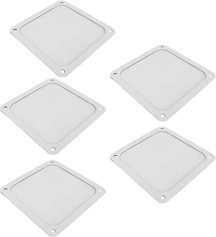 ciciglow PC Case Dust Mesh Filter, 5Pcs 120x120mm Computer Fan Dust Filter Mesh Magnetic Frame Proof Cover Grills (Black) in Saudi Arabia