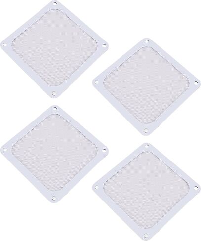 Keenso 120mm PVC Computer Cooler Fan Dust Filter, Ultra Fine Holes, Magnetic Frame, 4pcs PC Fan Dust Filter Mesh Grille, Easy to Install and Replace for PC Case Power Supply (Black) in Saudi Arabia