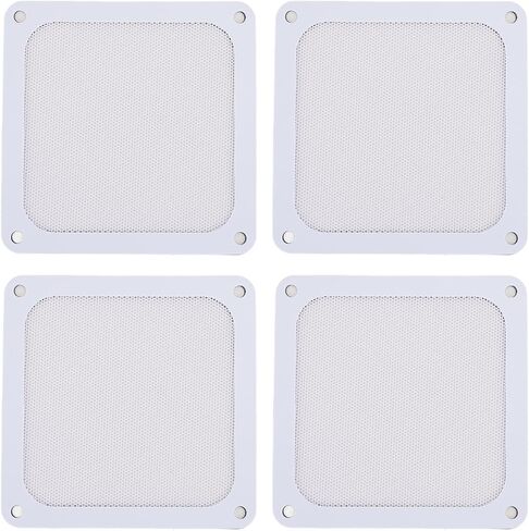 Keenso 120mm PVC Computer Cooler Fan Dust Filter, Ultra Fine Holes, Magnetic Frame, 4pcs PC Fan Dust Filter Mesh Grille, Easy to Install and Replace for PC Case Power Supply (Black) in Saudi Arabia