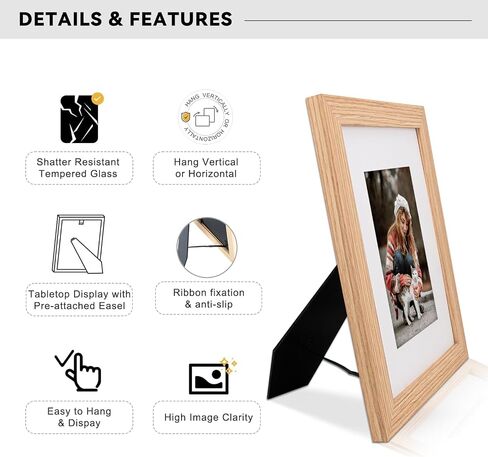إطار صورة مقاس 18 × 24 مع زجاج شبكي مصقول، لمسة نهائية من الخشب الأسود، إطارات ملصقات عريضة كبيرة لمجموعة سيلفان عمودية أو أفقية للملصقات والمطبوعات الفنية والصور مقاس 18 × 24 in Kuwait