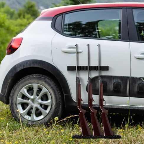 2 Pcs Magnetic Gun Rack Safe Organizer Accessory Rifle Rack for Gun Storage with Sponge Support Pad for Butt Stocks Shotgun Barrel Rest Holder Fishing Rod Holder Wall Mount Truck Gifts in Saudi Arabia