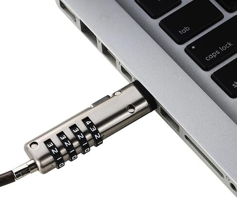 Keyless Office Protective Cable USB Port Professional 4 Digital Password Anti Theft Laptop Security in Saudi Arabia