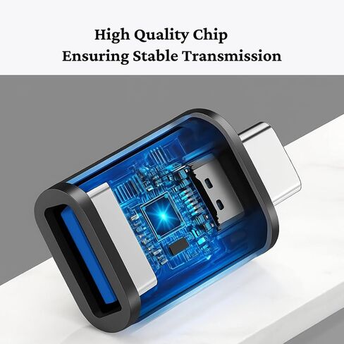 محول USB C إلى USB [3 حزم] - محول USB 3.0 أنثى إلى ذكر من النوع C، نقل بيانات عالي السرعة، متوافق مع Thunderbolt وMacBook وiPad وiPhone وGalaxy وSurface وDell وChromebook in Kuwait