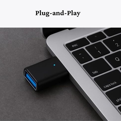 محول USB C إلى USB [3 حزم] - محول USB 3.0 أنثى إلى ذكر من النوع C، نقل بيانات عالي السرعة، متوافق مع Thunderbolt وMacBook وiPad وiPhone وGalaxy وSurface وDell وChromebook in Kuwait