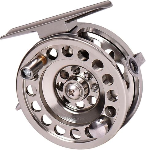 Toyvian Comfortable Touch Aluminum Alloy Fly Fishing Reel Outdoor Fishing Wheel for Beginners in Saudi Arabia
