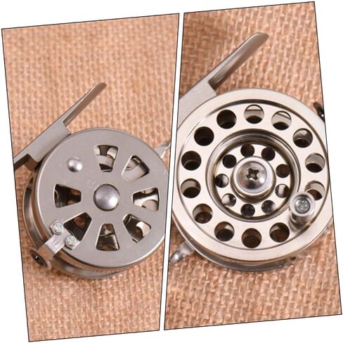 Toyvian Comfortable Touch Aluminum Alloy Fly Fishing Reel Outdoor Fishing Wheel for Beginners in Saudi Arabia