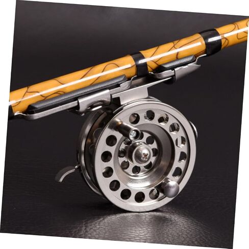 Toyvian Comfortable Touch Aluminum Alloy Fly Fishing Reel Outdoor Fishing Wheel for Beginners in Saudi Arabia
