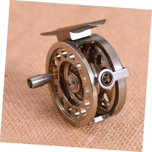 Toyvian Comfortable Touch Aluminum Alloy Fly Fishing Reel Outdoor Fishing Wheel for Beginners in Saudi Arabia