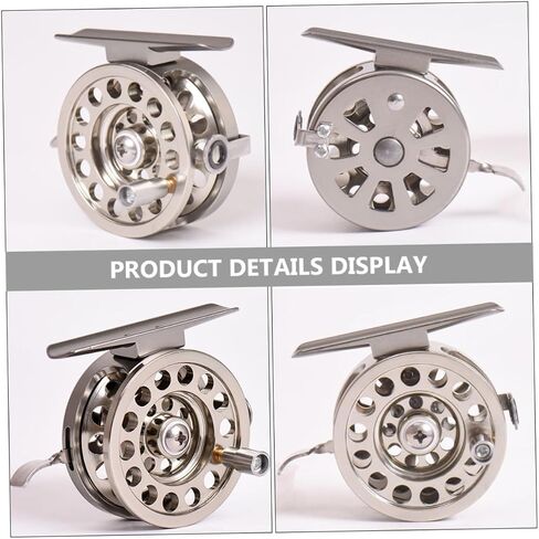 Toyvian Comfortable Touch Aluminum Alloy Fly Fishing Reel Outdoor Fishing Wheel for Beginners in Saudi Arabia