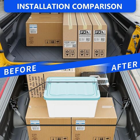 2PCS Retractable Tie Down Straps Compatible with 2019-2025 Chevy Silverado GMC Sierra 1500 Ratchet Strap Replacement for Chevy Silverado Accessories in Saudi Arabia