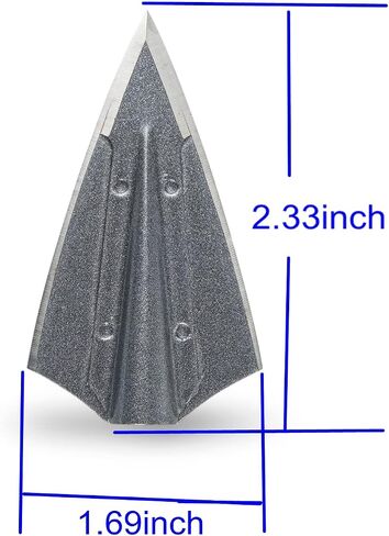 6PK الصيد برودهيدس 145 الحبوب الرماية Arrowheads إصلاح 2 شفرة لحام رئيس السهم المعدني نصائح لسهم خشبي الخيزران السهم رمح in Kuwait
