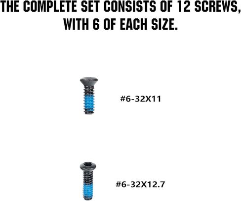 ohhunt Screws Set 12 Pcs for Red Dot Sight Optics and Mount Compatible with Holosun 407K/507K/EPS/EPS Carry for S&W Equalizer, M&P 5.7, M&P 22 Magnum in Saudi Arabia