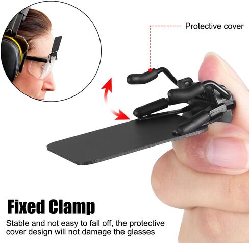 MiOYOOW Shooting Glasses Blinders, 2PCS Archery Eye Masks, Clip on Occluder Clip Patches for Police Troops Training Shooting in Saudi Arabia