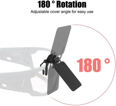 MiOYOOW Shooting Glasses Blinders, 2PCS Archery Eye Masks, Clip on Occluder Clip Patches for Police Troops Training Shooting in Saudi Arabia