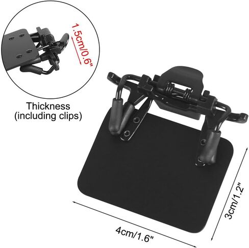 MiOYOOW Shooting Glasses Blinders, 2PCS Archery Eye Masks, Clip on Occluder Clip Patches for Police Troops Training Shooting in Saudi Arabia