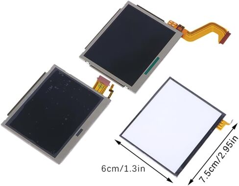 شاشة LCD بديلة لأجزاء إصلاح شاشة اللمس العلوية/السفلية NDSI Nintendo DSI (3 في الكل) in Saudi Arabia