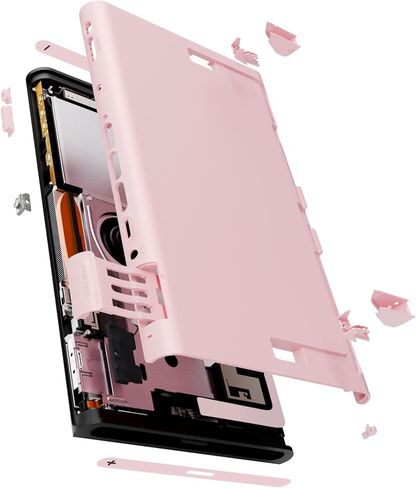eXtremeRate Replacement DIY Rear Back Plate for Nintendo Switch 2 Handheld Console, Custom Housing Cover Shell Case for Switch 2 (Without Kickstand) - White in Saudi Arabia