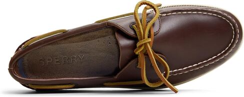 Sperry Men's Authentic Original 2-Eye Boat Shoe, Amaretto, 8 Wide in Saudi Arabia
