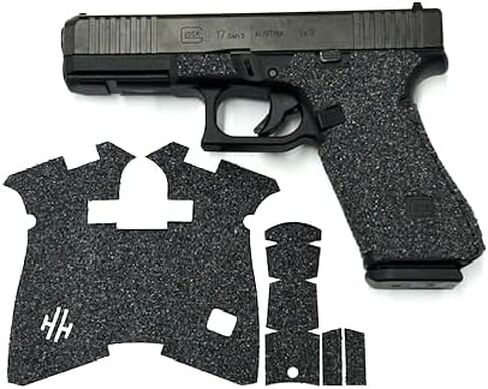 شريط قبضة مسدس Handleitgrips متوافق مع Glock 17/ Glock 22/ Glock 34/ Glock 35/ Glock 47 Gen 5/Gen 5 MOS - شريط قبضة مسدس من سلسلة Elite، أغلفة مسدسات، مملوكة للمحاربين القدامى، صنع في الولايات المتحدة الأمريكية in Saudi Arabia