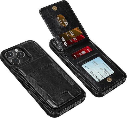 LOHASIC for iPhone 17 Pro Max Case Wallet, Premium PU Leather with RFID Blocking Flip Card Slots Kickstand Durable Shockproof Protective Back Cover Cases 6.9 inch, Brown in Saudi Arabia