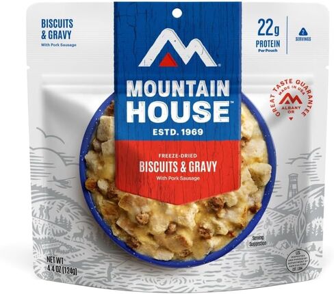 Mountain House Granola with Milk & Blueberries | Freeze Dried Backpacking & Camping Food | 6-Pack (0055450) in Saudi Arabia
