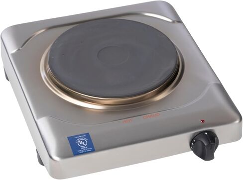 Cadco KR-S2 11 1/2 بوصة موقد كهربائي مع (1) شعلة وعناصر تحكم لا نهائية، 120 فولت in Saudi Arabia