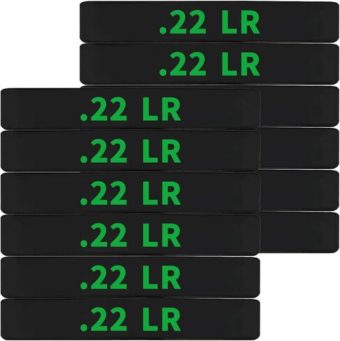 12 Pack Miaozhun .22 LR Magazine Marking Bands .22LR Ammunition Caliber Identification (Black-Red) in Saudi Arabia