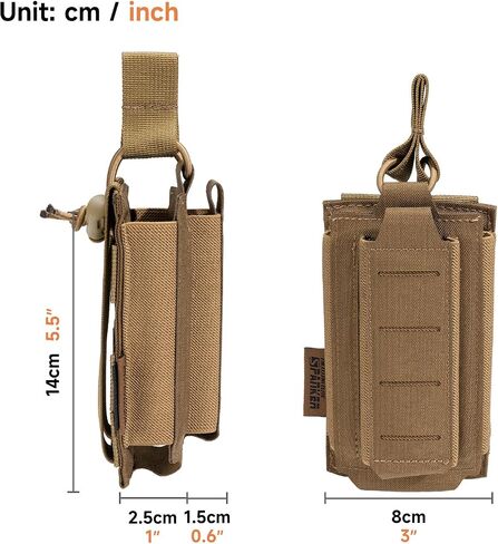 EXCELLENT ELITE SPANKER Tactical Open-Top Single/Double/Triple Molle Mag Pouch for Pistol Mag Pouch Tactical Bag Accessories Holder in Saudi Arabia