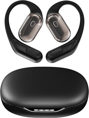 Open-Ear Headphones, Over Ear Earbuds with Ear Hooks, True Wireless Bluetooth Earphones with Microphone, Touch Control, Clear Calls, 60H Playtime, IPX7 Waterproof for Running and Workouts in Saudi Arabia