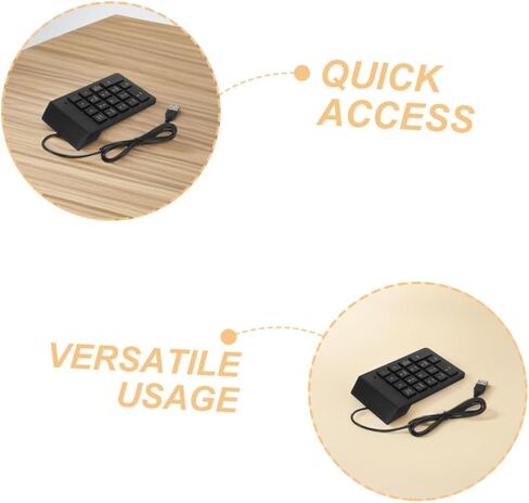 2 قطعة لوحة مفاتيح رقمية USB لوحة أرقام ميكانيكية محمولة مع مفاتيح اختصار لأجهزة الكمبيوتر المحمول والكمبيوتر المكتبي والمحاسبة وإدخال البيانات in Saudi Arabia