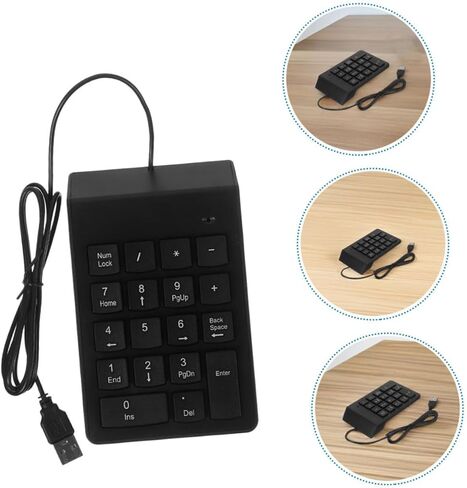 2 قطعة لوحة مفاتيح رقمية USB لوحة أرقام ميكانيكية محمولة مع مفاتيح اختصار لأجهزة الكمبيوتر المحمول والكمبيوتر المكتبي والمحاسبة وإدخال البيانات in Saudi Arabia