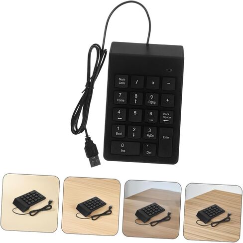 2 قطعة لوحة مفاتيح رقمية USB لوحة مفاتيح رقمية محمولة لأجهزة الكمبيوتر المحمول والكمبيوتر المكتبي والمحاسب المصرفي وإدخال البيانات المالية مع مفاتيح صامتة وواجهة USB in Kuwait
