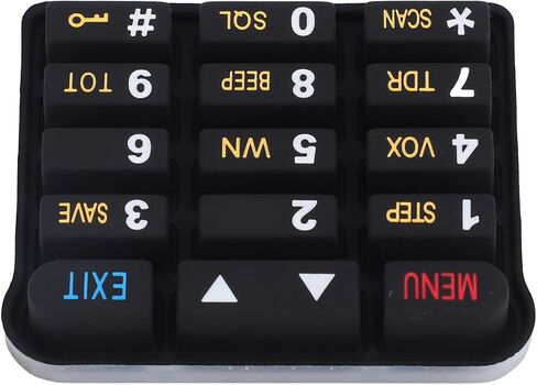 Gugxiom 8Pcs Number Keyboard Replacement for UV9R Plus Series, Silicone Keypad Two Way Radio Repair Parts in Saudi Arabia