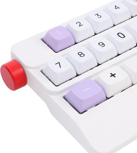 USB Wired Mechanical Number Pad, 19 Keys Hot Swappable Macro Programmable Numeric Keypad with Joystick Control, for PC Laptop Gaming Drawing Video Editing (White) in Saudi Arabia