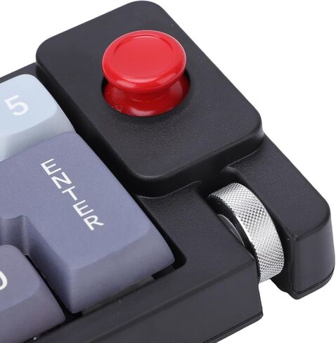 GOWENIC Mechanical Number Pad, 12 Programmable Buttons, 12 RGB LED Backlights, Anti Key Conflict dDesign, Customizable Hot Swap Buttons (Black) in Saudi Arabia