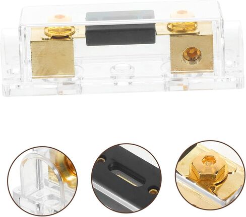 200A Auto Audio Fuse Block Amplifier Fuse Holder for Automotive Sound Systems Durable High Temperature Resistance Enhanced Safety Against Overload Reliable Power Distribution in Saudi Arabia