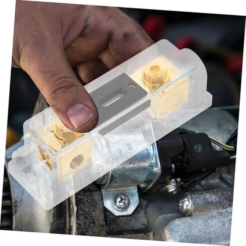 200A Auto Audio Fuse Block Amplifier Fuse Holder for Automotive Sound Systems Durable High Temperature Resistance Enhanced Safety Against Overload Reliable Power Distribution in Saudi Arabia