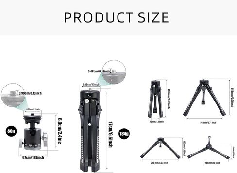 ترقيات ملحقات التصوير الفوتوغرافي المصنوعة من الألومنيوم على حامل ثلاثي القوائم للكاميرات والحوامل الأحادية للاستخدام في المنزل والسفر أثناء السفر المدمج in Kuwait