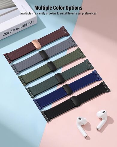 Stretchy Band Compatible with Apple Watch Bands 40mm 38mm 41mm 42mm 44mm 45mm 46mm 49mm Women Men,Strong Magnetic Clasp Elastic Sport Strap for iWatch Series 11 10 9 8 7 6 5 4 3 2 1 Ultra SE/Black in Saudi Arabia